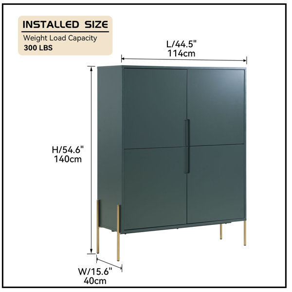 Mercer41 Empress 44.5 " Wide Storage & Reviews Wayfair